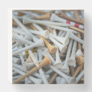 Golf Tees Wooden Box Sign