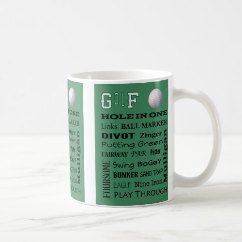 GOLF Terminology Coffee Mug