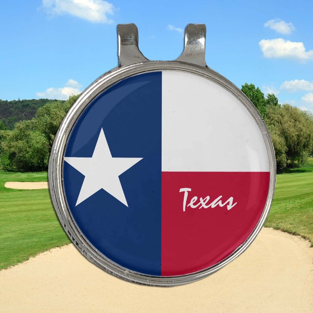 Golf Texas & Texas Flag Hat clip /Ball Marker USA (Creator Uploaded)