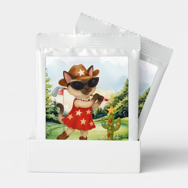 Golf Texas themed for Cat lovers Margarita Drink Mix (Pair)