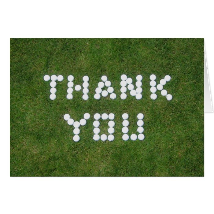 Golf Thank You Card  Zazzle