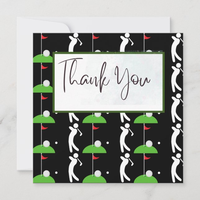 Golf   thank you card (Front)
