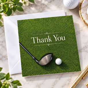 Golf thank you card