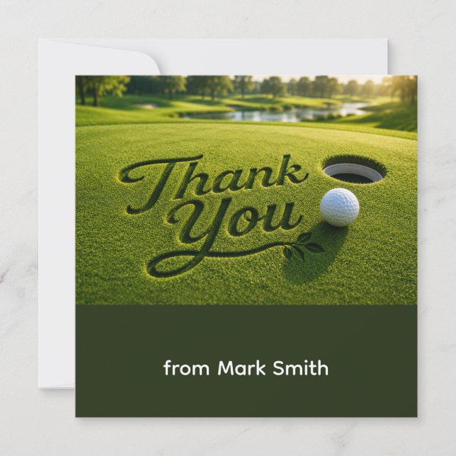 Golf thank you card  (Front)