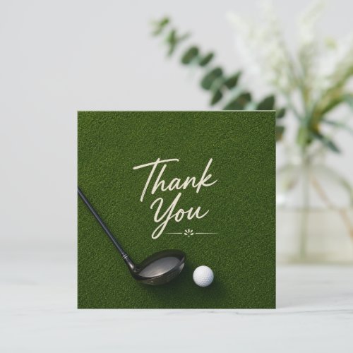 Golf  thank you card