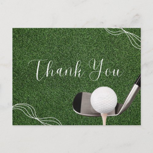 Golf Thank you card for golfer 