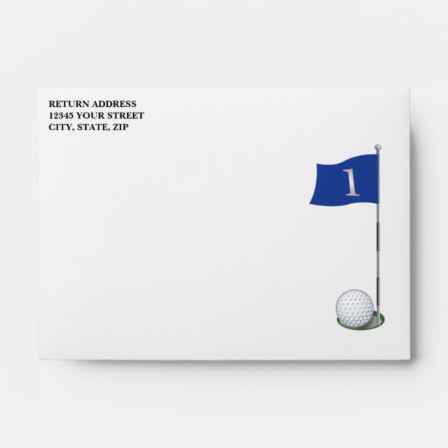 Golf Thank You Envelopes (Front)