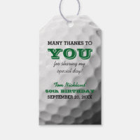 Golf Thank You Favor Tag