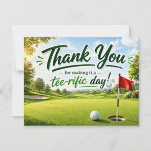 Golf Thank you for terrific day  Card