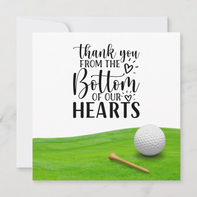 Golf  thank you so much for golfer ball on green (Front)