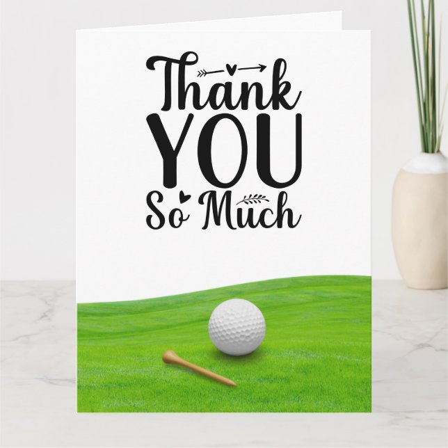 Golf  thank you so much for golfer  postcard (Front)