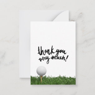 Golf Thank you very much Note Card
