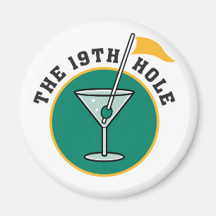 Golf The 19th Hole Drinking Magnet