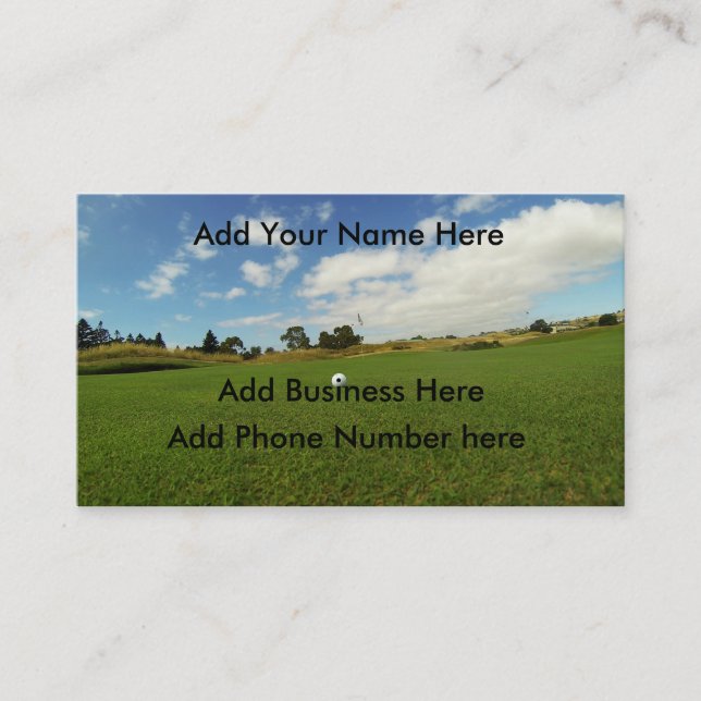 Golf, The Game, Business Cards, (100) Pack Business Card (Front)