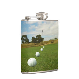 Golf The Game, Vinyl Wrapped Hip Flask