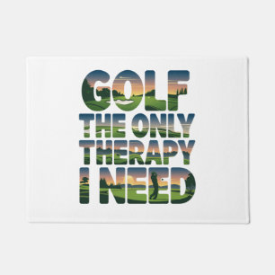 Golf the Only Therapy, Trendy Doormat