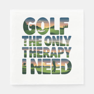 Golf the Only Therapy, Trendy Napkins