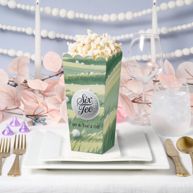 Golf Theme 60 & Tee’d Off Birthday Party  Favor Boxes (Wedding)