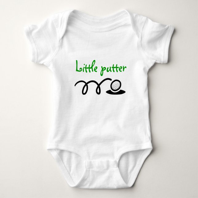 Golf theme baby outfit | Customizable design Baby Bodysuit (Front)