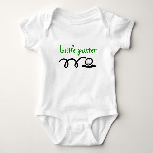 Golf theme baby outfit | Customizable design Bodysuit (Front)