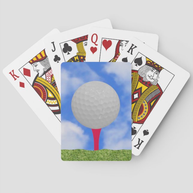 Golf Theme Bicycle Playing Cards (Back)