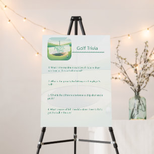 Golf Theme Birthday Golf Trivia Game Foam Boards