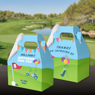 Golf Theme Birthday Party Partee Favor Boxes