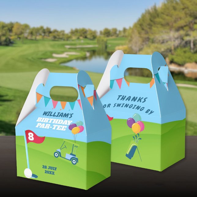 Golf Theme Birthday Party Partee Favor Boxes (Golf Theme Birthday Party Partee Favor Boxes)