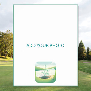 Golf Theme Birthday Photo Display Poster