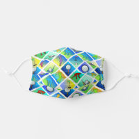 Golf Theme Blue Cloth Face Mask