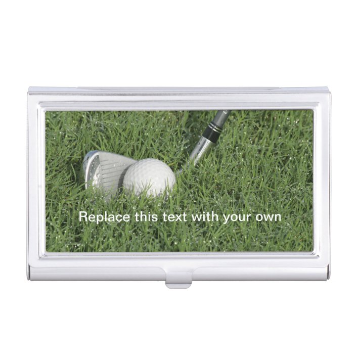 Golf Theme Business Card Case Zazzle