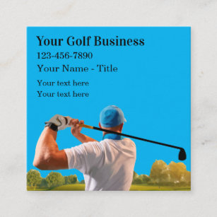 Golf Theme Business Card Template