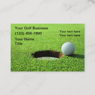 Golf Theme Business Cards