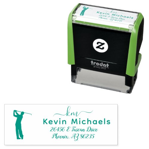 GOLF Theme Custom Personalized Self_inking Stamp