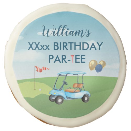 Golf Theme Food Golf Par_tee Personalize Sugar Cookie