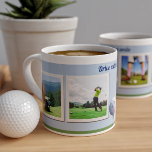 Golf Theme Golfer Dad Instant Photo Espresso Cup