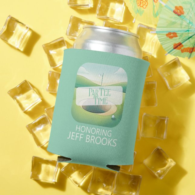 Golf Theme Green Party Can Cooler (In Situ Summer)