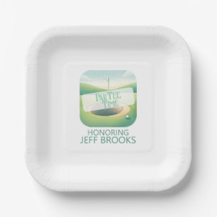 Golf Theme Green Party Paper Plates