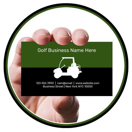 Golf Theme Modern Business Cards
