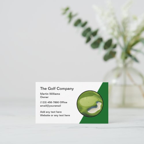 Golf Theme Modern Business Cards Unique
