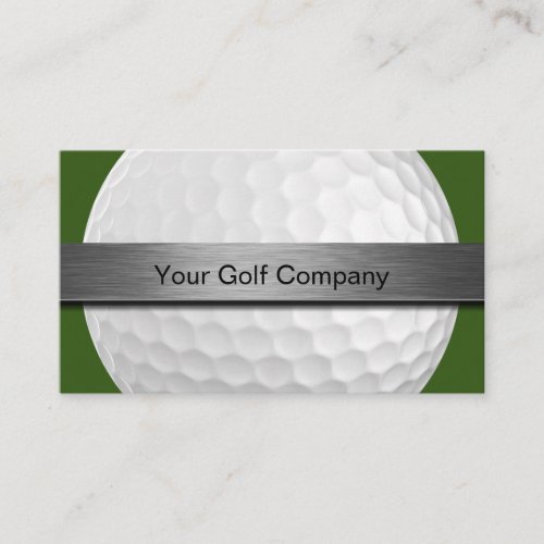 Golf Theme Modern Two Side Business Card