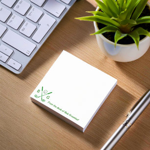 Golf Theme Monogram Post-it Notes