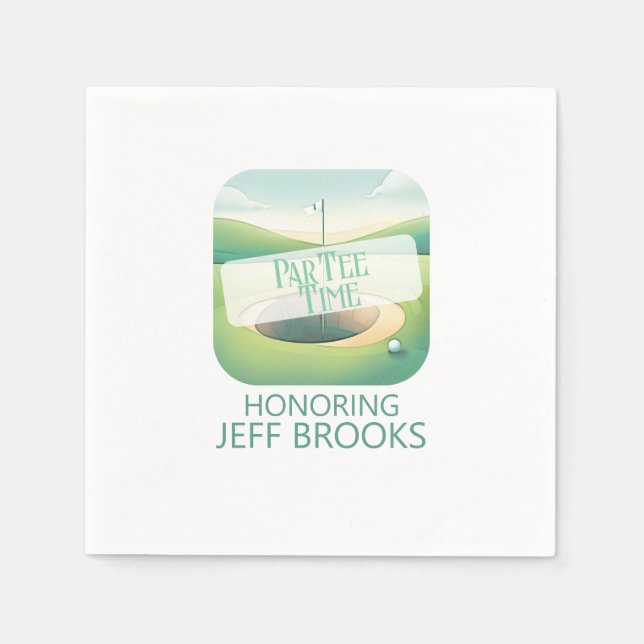 Golf Theme Party Napkins (Front)