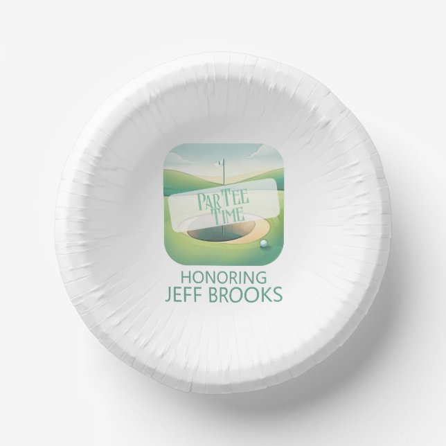 Golf Theme Party Paper Bowls (Front)