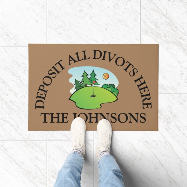 Golf Theme Personalized Doormat (Indoor)