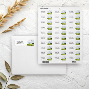 Golf Theme Return Address  Label