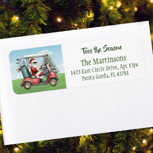 Golf Theme Santa Tees the Season Name Label