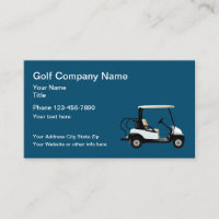 Golf Theme Simple Business Card