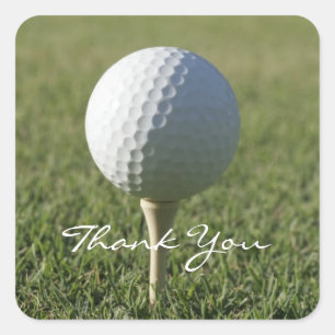 Golf Theme Thank You Stickers