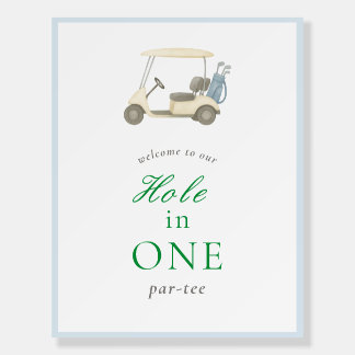 Golf Theme Welcome Sign